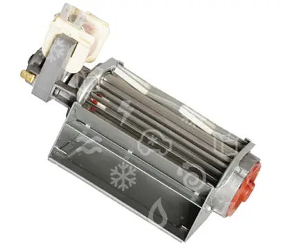 ventilátor tangenciální, turbína 120 x 45 mm, 18 W, levý motor QLK45/0012-2513